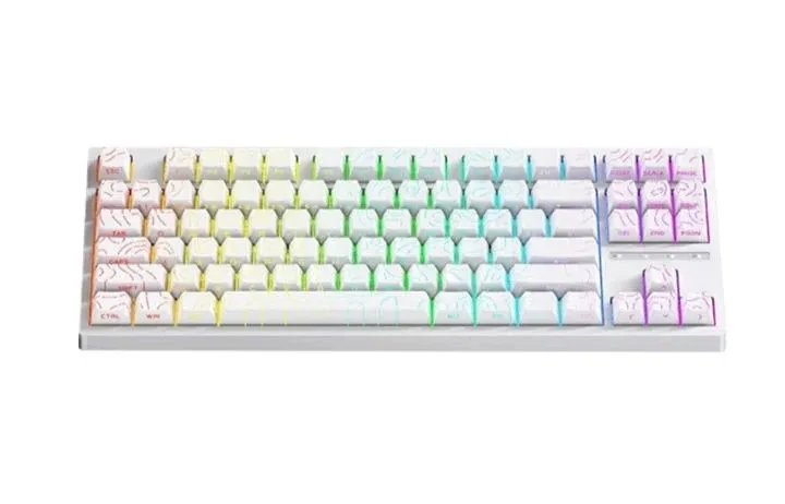 CLAVIER Mécanique Sans Fil Leaven k88 (blanc)