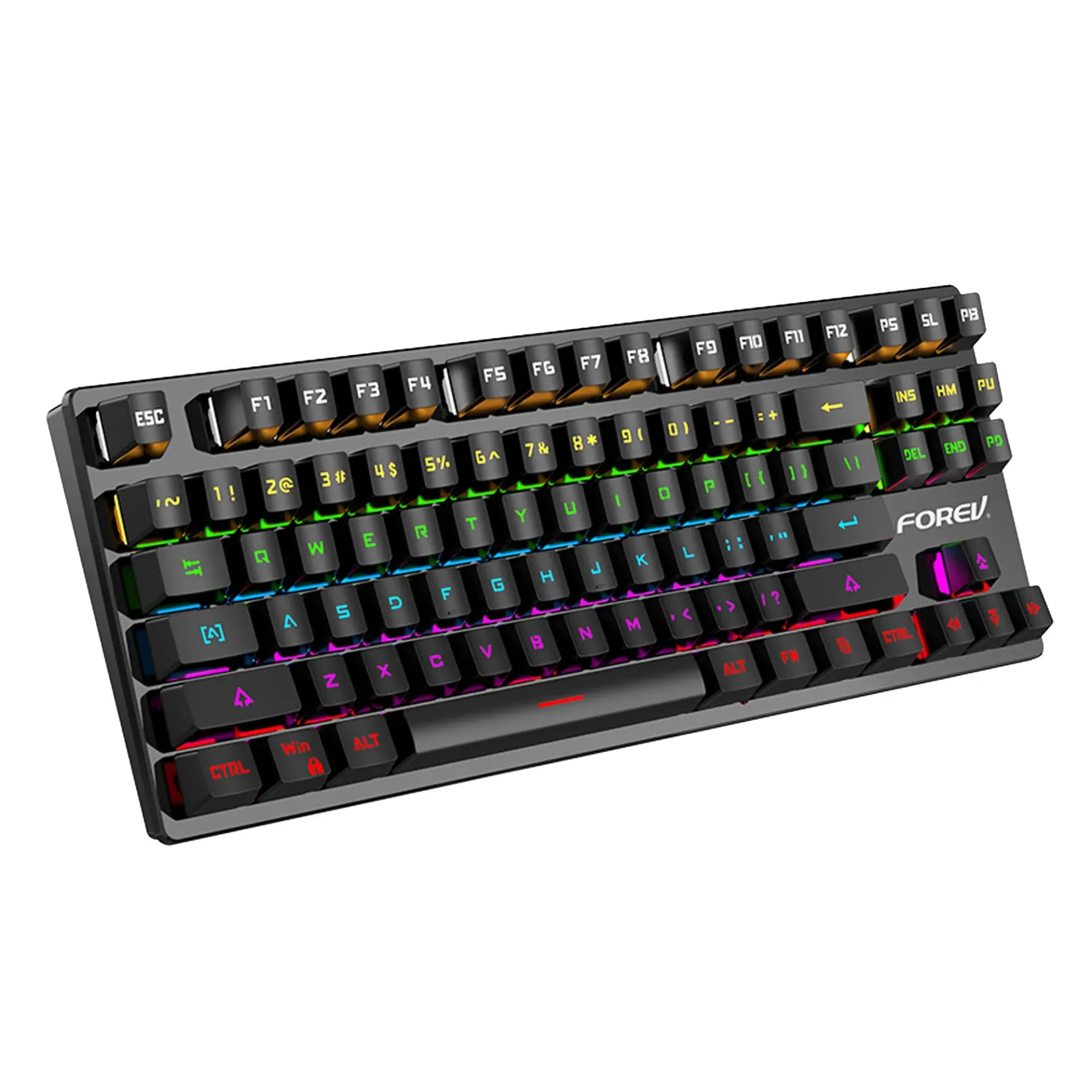 CLAVIER Mécanique Filaire Forev FV-Q301 (noir, marron)