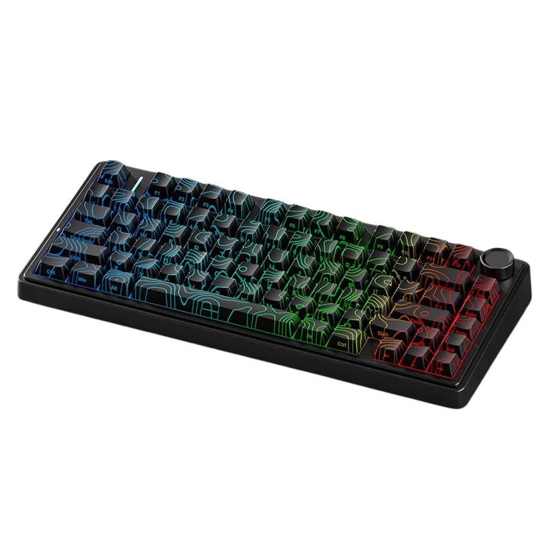 CLAVIER Mécanique Sans Fil Aula F75 (noir pudding, star vector)