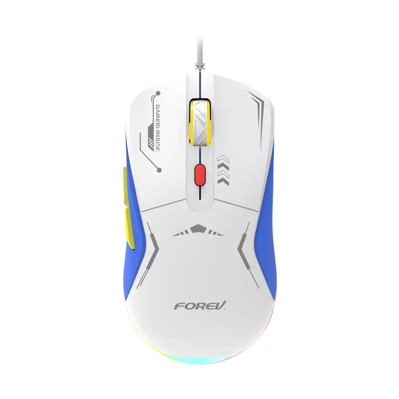 SOURIS Filaire Forev FV-X9 (blanc)