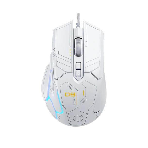 SOURIS Filaire Inphic PG9 (blanc)