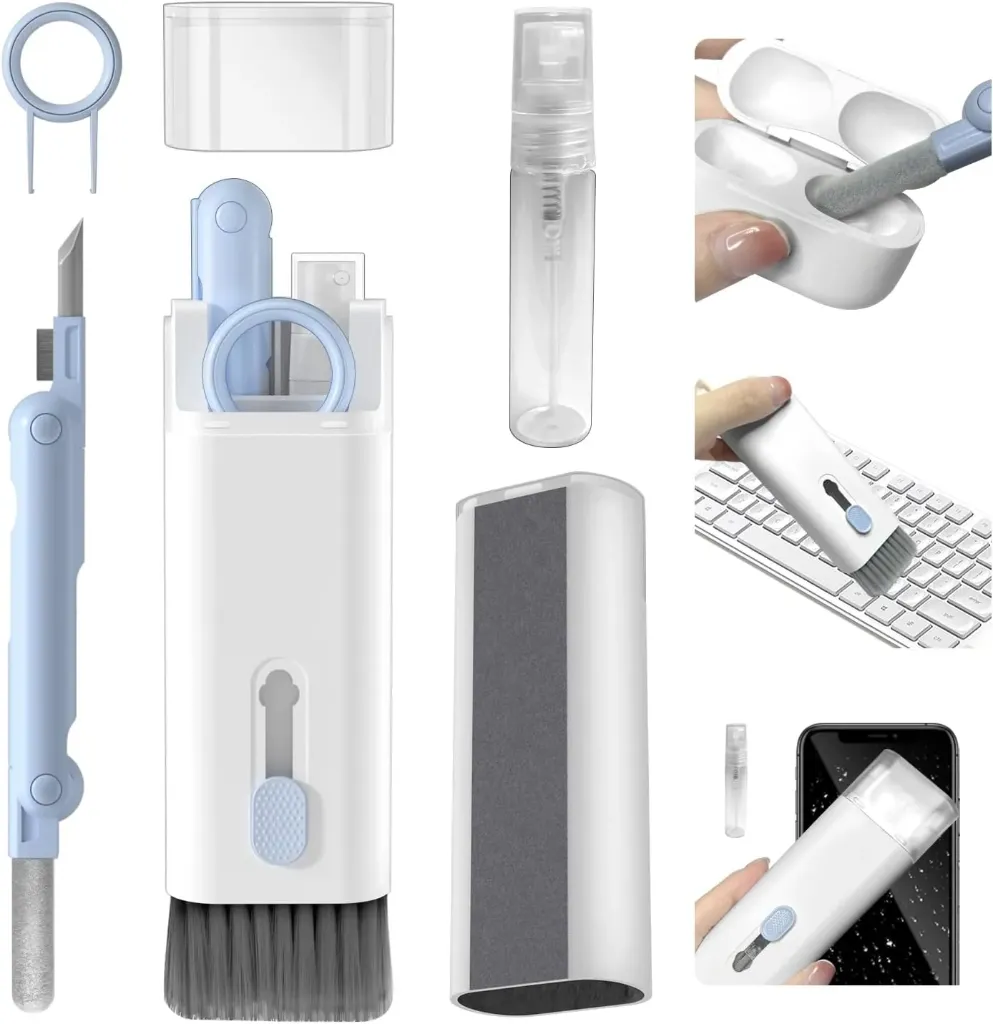 Kit nettoyage PC 7-en-1 (bleu)