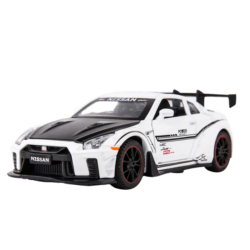 MINIATURE Nissan Skyline GTR R35 (blanc)