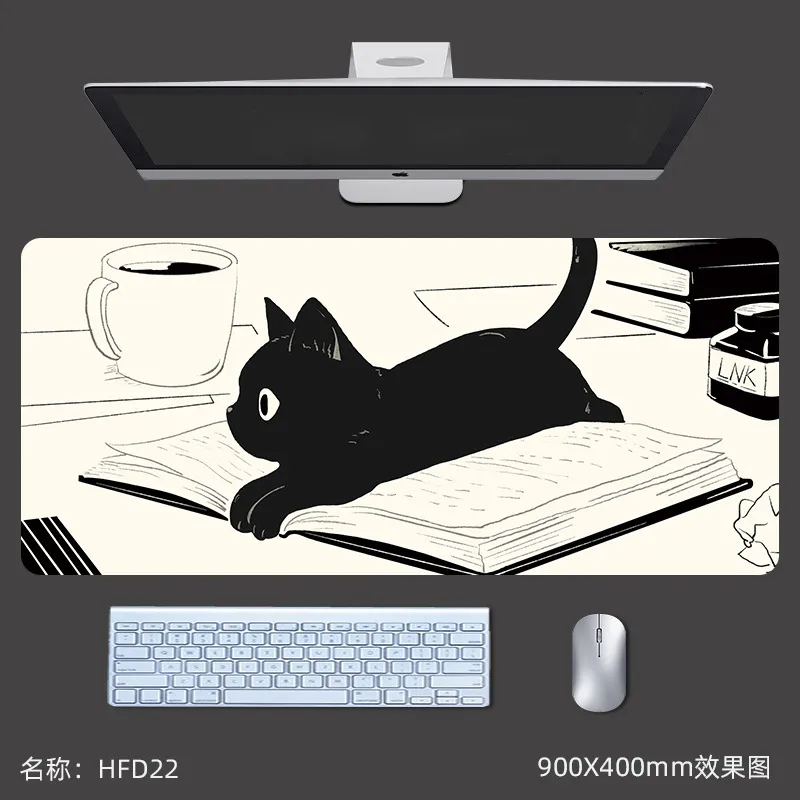 TAPIS Chat Noir Kawaii