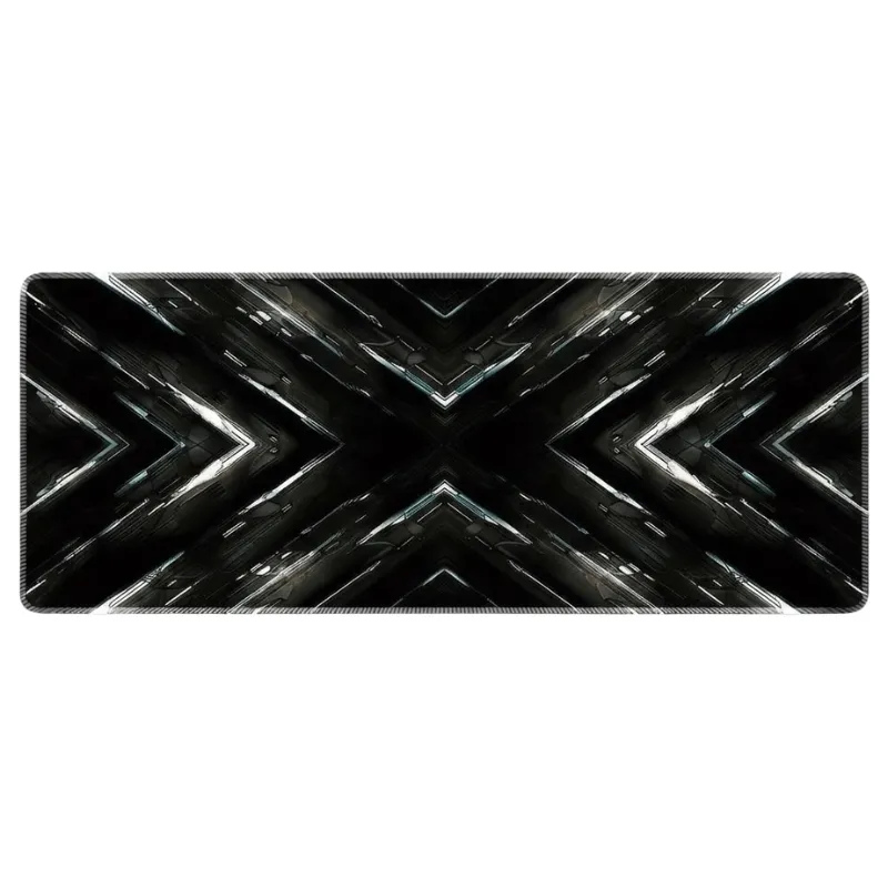 TAPIS Chevron Noir Carbone