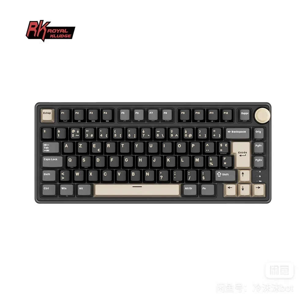 CLAVIER Mécanique Royal Kludge R75 (Phantom, Windows, macOS, Android, iOS.)